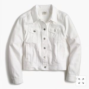 J. Crew White Denim Jacket